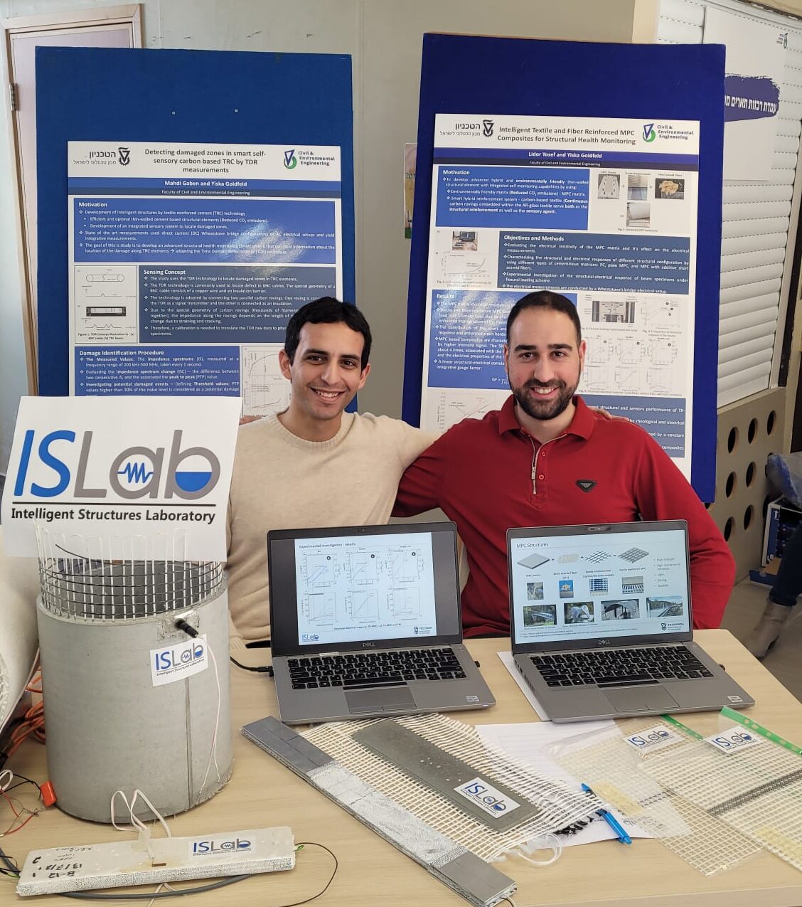 Mahdi Gaben and Lidor Yosef present our Lab in the faculty exposure day.